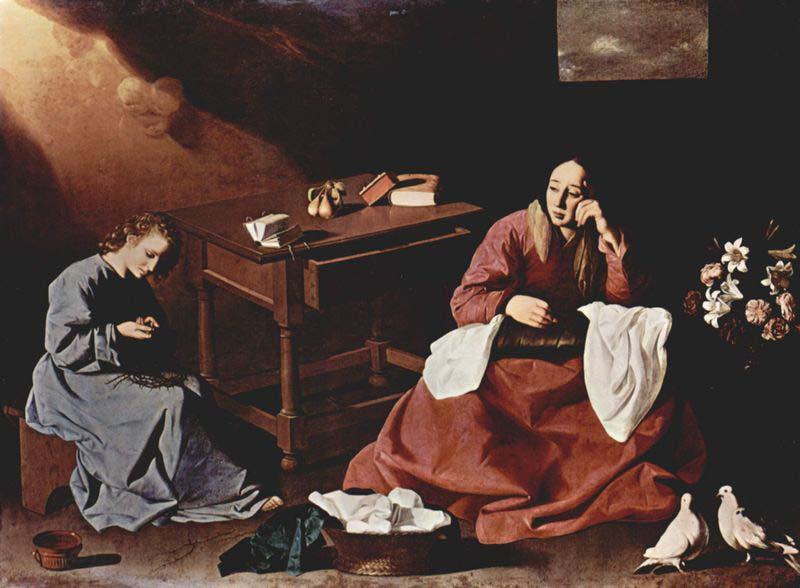 Francisco de Zurbaran Christ and the Virgin in the House at Nazareth, China oil painting art
